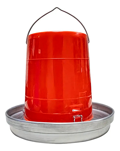 COMEDERO TOLVA PVC + PLATO DE ALUMINIO 3 KG