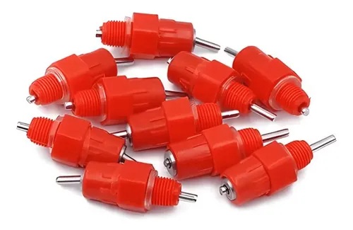 BEBEDERO NIPLE ROJO 3 Piezas